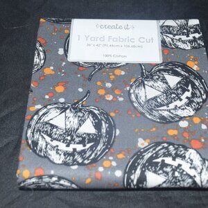 Jack o lantern pattern 36"x42" fabric cut